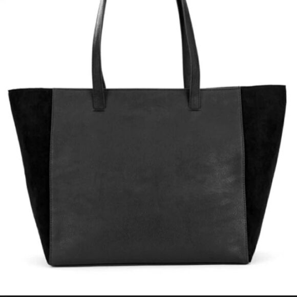 Ellen Degeneres Purse  Black Faux Leather Oversized Purse - Picture 2 of 7